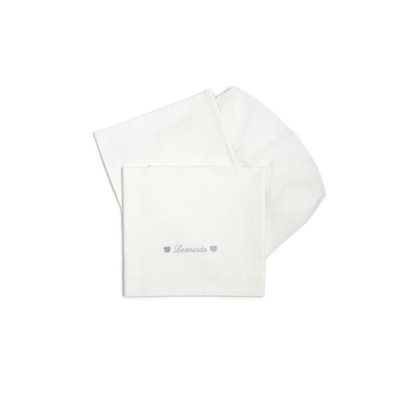 SET LENZUOLA 3 PZ. - CON RICAMO PERSONALIZZABILE